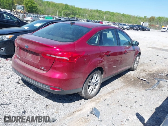 2016 Ford Focus SE with VIN 1FADP3F20GL378468, listed as a IAAI auction lot 41995342 with 59,075 mi miles. Bid and sale history available at carsss.com. Image 4.