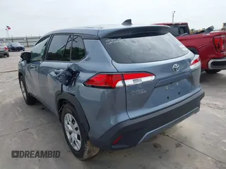 2023 Toyota Corolla Cross L with VIN 7MUAAAAG9PV047205, listed as a IAAI auction lot 41898077 with 29,184 mi miles and . Bid and sale history available at DreamBid. Image 3.
