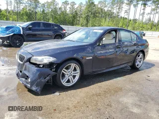 2014 BMW 5 Series 535i with VIN WBA5B1C57ED479494, listed as a Copart auction lot 51990735 with 86,978 mi miles and Salvage Title. Bid and sale history available at DreamBid. Image 1.