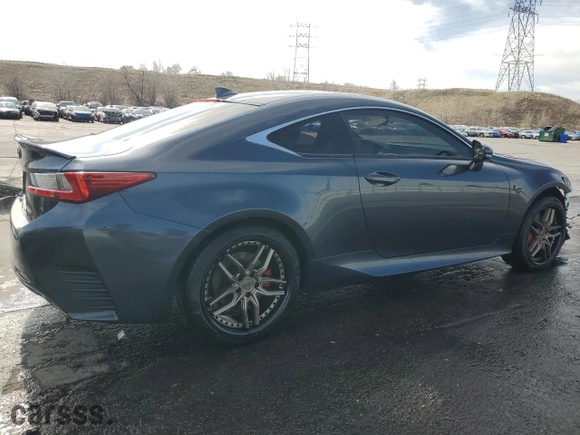 2015 Lexus RC 350 with VIN JTHSE5BC7F5005608, listed as a Copart auction lot 51287865 with 73,788 mi miles and Salvage Title. Bid and sale history available at carsss.com. Image 3.