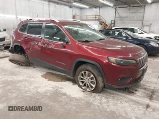 2019 Jeep Cherokee Latitude Plus with VIN 1C4PJMLX0KD185576, listed as a IAAI auction lot 40929611 with 105,546 mi miles and . Bid and sale history available at DreamBid. Image 1.