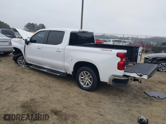 2021 Chevrolet Silverado 1500 LT with VIN 3GCUYDET7MG349971, listed as a IAAI auction lot 41186168 with 48,335 mi miles. Bid and sale history available at carsss.com. Image 3.