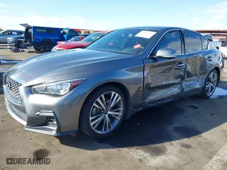 2022 Infiniti Q50 3.0t SIGNATURE EDITION with VIN JN1EV7CPXNM311849, listed as a IAAI auction lot 41358243 with 33,881 mi miles. Bid and sale history available at carsss.com. Image 17.