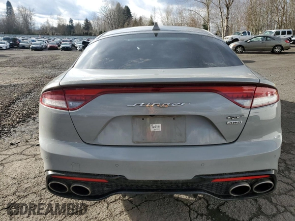 2022 Kia Stinger GT1 with VIN KNAE45LC5N6114624, listed as a Copart auction lot 44423865 with 67,193 mi miles and Salvage Title. Bid and sale history available at DreamBid. Image 6.