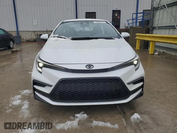 2025 Toyota Corolla SE with VIN 5YFS4MCE7SP226427, listed as a Copart auction lot 44606775 with 202 mi miles and Salvage Title. Bid and sale history available at carsss.com. Image 5.