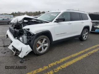 2022 Jeep Grand Cherokee Limited z VIN 1C4RJKBG3N8506909, wystawiony jako Copart lot #52156295 z przebiegiem 35 596 mil mil oraz Szkoda całkowita • Salvage title. Historia ofert i sprzedaży dostępna na DreamBid. Obrazek 1.