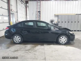 2013 Honda Civic Sdn LX with VIN 19XFB2F55DE042566, listed as a IAAI auction lot 41184645 with 75,641 mi miles. Bid and sale history available at carsss.com. Image 13.