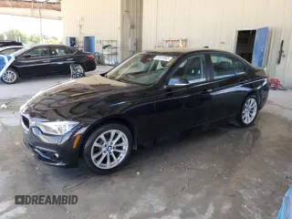 2018 BMW 3 Series 320i with VIN WBA8A9C59JAH13373, listed as a Copart auction lot 52910505 with 55,016 mi miles and Salvage Title. Bid and sale history available at carsss.com. Image 1.