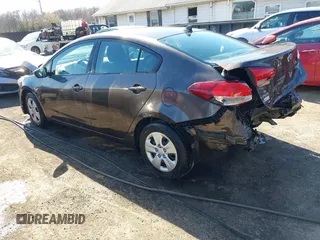 2017 Kia Forte LX with VIN 3KPFK4A76HE041128, listed as a IAAI auction lot 41897924 with 46,035 mi miles. Bid and sale history available at carsss.com. Image 3.