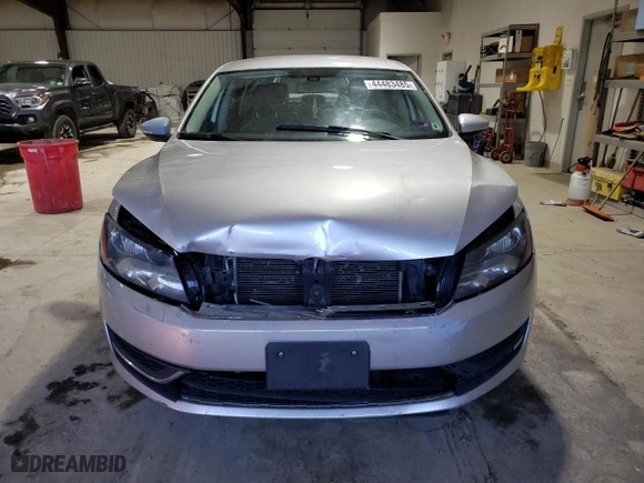 2012 Volkswagen Passat S w/Appearance with VIN 1VWAH7A38CC048859, listed as a Copart auction lot 44483485 with 182,959 mi miles and Salvage Title. Bid and sale history available at carsss.com. Image 5.