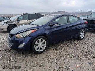 2012 Hyundai Elantra Limited with VIN 5NPDH4AE5CH089258, listed as a Copart auction lot 42236475 with 106,868 mi miles and Salvage Title. Bid and sale history available at carsss.com. Image 1.