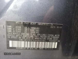 2017 Subaru Impreza Limited с VIN 4S3GKAT64H3605163, выставлен на аукционе Copart как лот 50820875 с пробегом 79 282 миль миль и Списание • Salvage title. История ставок и продаж доступна на DreamBid. Изображение 12.