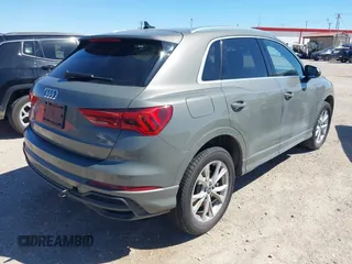 2023 Audi Q3 S line Premium with VIN WA1DECF36P1129512, listed as a IAAI auction lot 41722138 with 36,978 mi miles and . Bid and sale history available at DreamBid. Image 4.