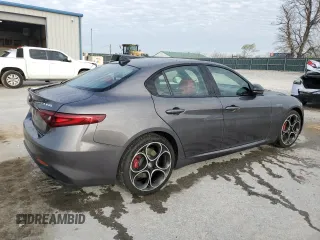 2023 Alfa Romeo Giulia Veloce with VIN ZARFANBN2P7670539, listed as a Copart auction lot 51078645 with 53,270 mi miles and Clean title. Bid and sale history available at DreamBid. Image 3.