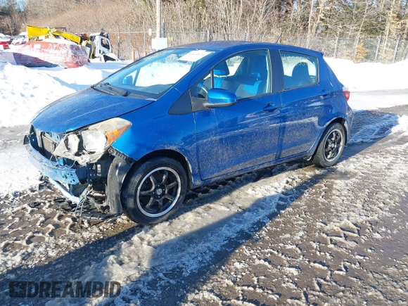 2012 Toyota Yaris L with VIN JTDKTUD31CD504632, listed as a IAAI auction lot 41660676 with 105,789 mi miles. Bid and sale history available at carsss.com. Image 2.