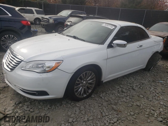 2012 Chrysler 200 Limited with VIN 1C3BCBFGXCN315500, listed as a Copart auction lot 79203114 with 105,252 mi miles and Salvage Title. Bid and sale history available at DreamBid. Image 1.