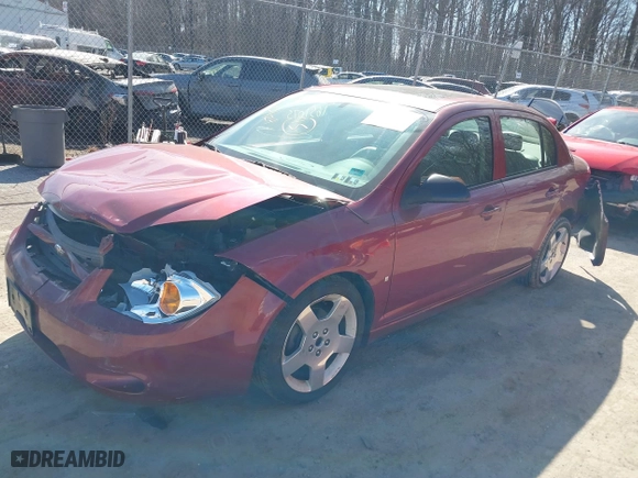 2009 Chevrolet Cobalt LT w/2LT with VIN 1G1AT58H597269725, listed as a IAAI auction lot 41651075 with 107,263 mi miles. Bid and sale history available at carsss.com. Image 17.