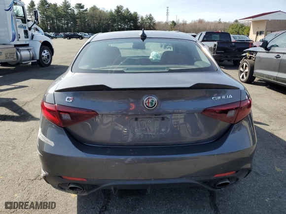 2017 Alfa Romeo Giulia Ti with VIN ZARFAEEN0H7541065, listed as a Copart auction lot 51495045 with 60,992 mi miles and Salvage Title. Bid and sale history available at carsss.com. Image 6.