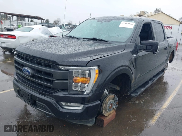 2021 Ford F-150 XL with VIN 1FTFW1E85MFA61098, listed as a IAAI auction lot 41802160 with 1 mi miles. Bid and sale history available at carsss.com. Image 20.