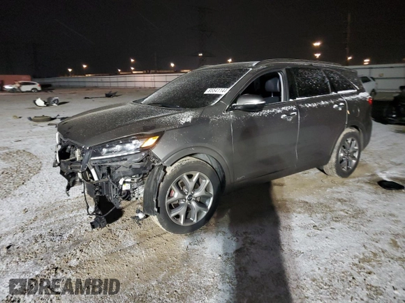 2019 Kia Sorento SX V6 with VIN 5XYPKDA59KG514307, listed as a Copart auction lot 85541144 with 92,677 mi miles and Salvage Title. Bid and sale history available at carsss.com. Image 1.