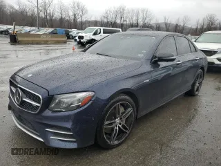 2017 Mercedes-Benz E-Class AMG E 43 with VIN WDDZF6EBXHA163981, listed as a Copart auction lot 80611534 with 85,528 mi miles and Salvage Title. Bid and sale history available at carsss.com. Image 1.