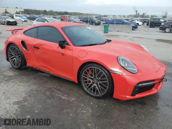 2024 Porsche 911 Turbo with VIN WP0AD2A96RS253164, listed as a Copart auction lot 81197284 with 4,405 mi miles and Salvage Title. Bid and sale history available at carsss.com. Image 4.
