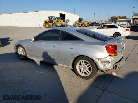 2000 Toyota Celica GT with VIN JTDDR32T1Y0046786, listed as a Copart auction lot 82707594 with 201,791 mi miles and Salvage Title. Bid and sale history available at carsss.com. Image 2.