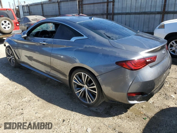 2019 Infiniti Q60 3.0t LUXE with VIN JN1EV7EK8KM230880, listed as a Copart auction lot 47499475 with 38,782 mi miles and Salvage Title. Bid and sale history available at carsss.com. Image 2.