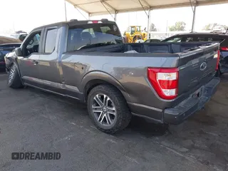 2021 Ford F-150 XL with VIN 1FTEX1CP5MFA52842, listed as a IAAI auction lot 42520858 with 107,873 mi miles and . Bid and sale history available at DreamBid. Image 3.