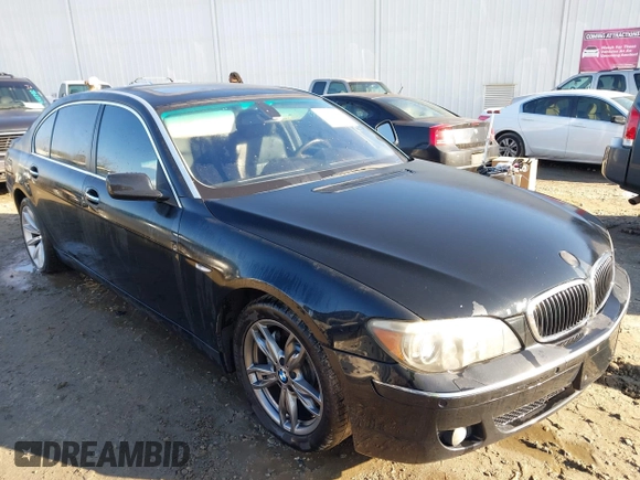 2007 BMW 7 Series 750Li with VIN WBAHN83507DT76059, listed as a IAAI auction lot 41437158 with Not Provided miles and . Bid and sale history available at DreamBid. Image 1.