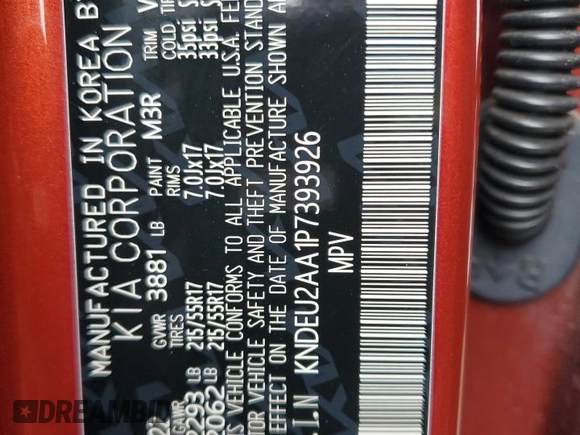2023 Kia Seltos S z VIN KNDEU2AA1P7393926, wystawiony jako Copart lot #46936325 z przebiegiem 24 867 mil mil oraz Szkoda całkowita • Salvage title. Historia ofert i sprzedaży dostępna na DreamBid. Obrazek 14.