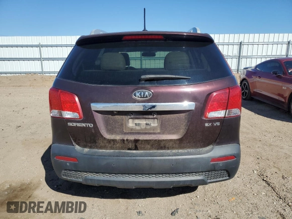2012 Kia Sorento EX with VIN 5XYKU4A27CG299165, listed as a Copart auction lot 50640275 with 132,131 mi miles and Clean Title. Bid and sale history available at carsss.com. Image 6.