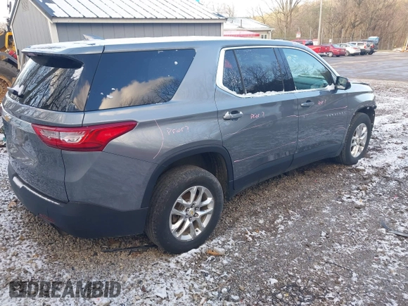 2019 Chevrolet Traverse LS with VIN 1GNEVFKW0KJ232419, listed as a IAAI auction lot 41985366 with 115,401 mi miles. Bid and sale history available at carsss.com. Image 4.