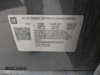2019 Chevrolet Impala LT with VIN 2G11Z5S36K9116402, listed as a IAAI auction lot 41952716 with 158,569 mi miles and . Bid and sale history available at DreamBid. Image 9.