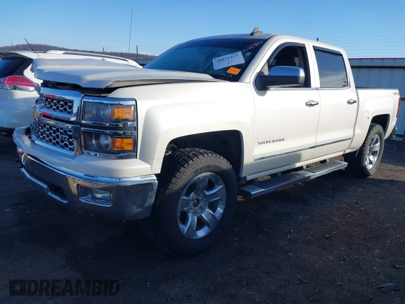 2015 Chevrolet Silverado 1500 LTZ with VIN 3GCUKSECXFG203217, listed as a IAAI auction lot 40871435 with 167,386 mi miles. Bid and sale history available at carsss.com. Image 2.