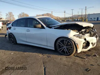 2021 BMW 3 Series M340i with VIN 3MW5U7J05M8B93885, listed as a Copart auction lot 42400835 with 48,771 mi miles and Salvage Title. Bid and sale history available at carsss.com. Image 4.