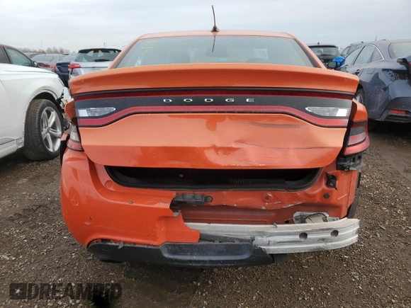2015 Dodge Dart SXT with VIN 1C3CDFBB9FD362482, listed as a Copart auction lot 42814185 with 80,863 mi miles and Salvage Title. Bid and sale history available at DreamBid. Image 6.