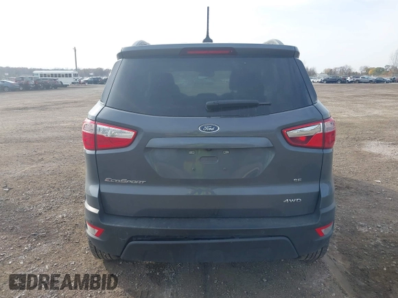 2020 Ford EcoSport SE with VIN MAJ6S3GL1LC344306, listed as a IAAI auction lot 40741310 with 78,937 mi miles and . Bid and sale history available at DreamBid. Image 16.