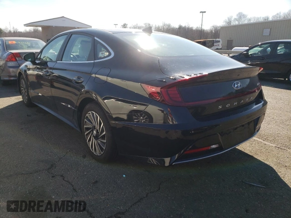 2021 Hyundai Sonata Hybrid SEL with VIN KMHL34JJ1MA034981, listed as a Copart auction lot 38107862 with 8,662 mi miles. Bid and sale history available at carsss.com. Image 3.