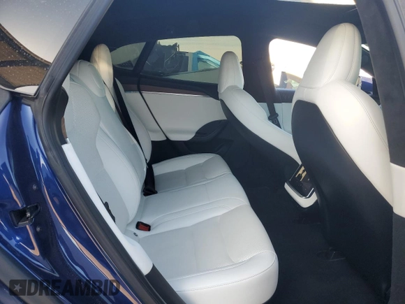 2023 Tesla Model S with VIN 5YJSA1E57PF498760, listed as a Copart auction lot 88494905 with 39,521 mi miles and Salvage title. Bid and sale history available at DreamBid. Image 10.