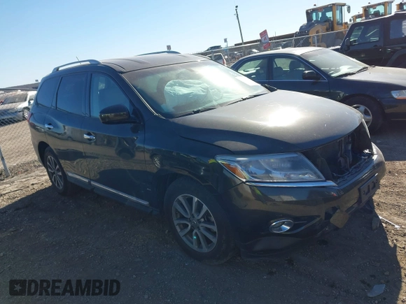 2016 Nissan Pathfinder S z VIN 5N1AR2MN4GC646951, wystawiony jako IAAI lot #41411060 z przebiegiem 121 690 mil mil oraz . Historia ofert i sprzedaży dostępna na DreamBid. Obrazek 1.