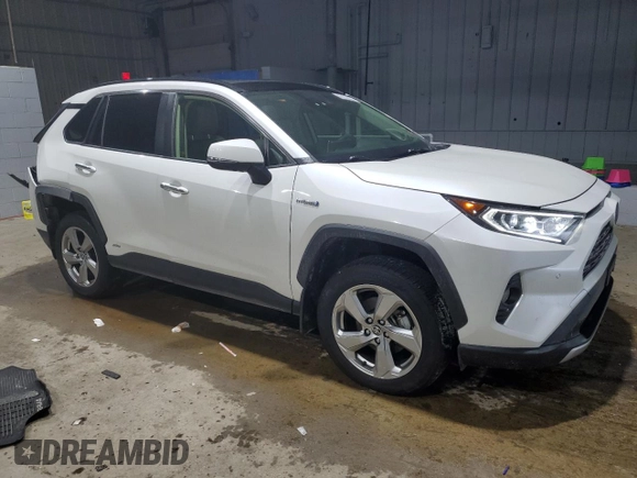 2020 Toyota RAV4 Hybrid Limited with VIN JTMDWRFV6LD540456, listed as a Copart auction lot 44146595 with 36,561 mi miles and Salvage Title. Bid and sale history available at carsss.com. Image 4.