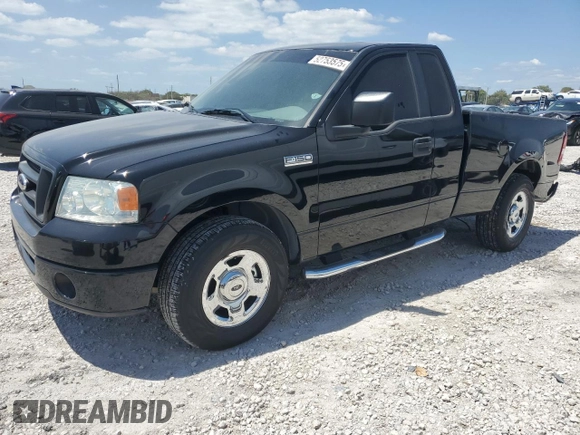2007 Ford F-150 XL with VIN 1FTRF12217KA80336, listed as a Copart auction lot 52753575 with 54,806 mi miles and Salvage Title. Bid and sale history available at carsss.com. Image 1.
