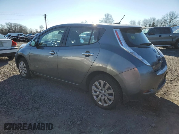 2015 Nissan LEAF SV with VIN 1N4AZ0CP8FC335118, listed as a Copart auction lot 44023525 with 75,071 mi miles and Salvage Title. Bid and sale history available at carsss.com. Image 2.