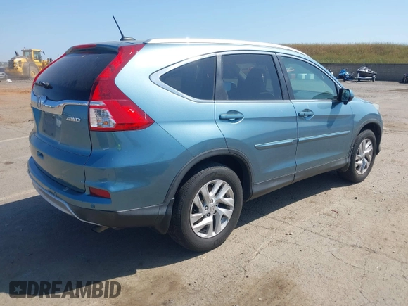 2015 Honda CR-V EX-L with VIN 2HKRM4H77FH632137, listed as a IAAI auction lot 42158111 with 172,531 mi miles. Bid and sale history available at carsss.com. Image 4.