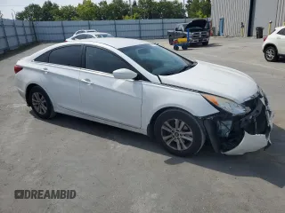 2013 Hyundai Sonata GLS with VIN 5NPEB4AC8DH659727, listed as a Copart auction lot 54721785 with 111,606 mi miles and Salvage Title. Bid and sale history available at carsss.com. Image 4.