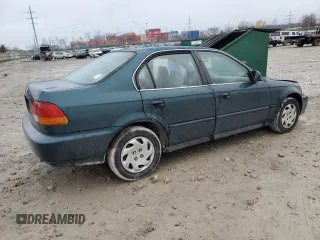 1996 Honda Civic LX "O" w/Air with VIN 2HGEJ6671TH551811, listed as a Copart auction lot 81596104 with 210,143 mi miles and Salvage Title. Bid and sale history available at carsss.com. Image 3.