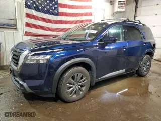 2024 Nissan Pathfinder Rock Creek with VIN 5N1DR3BD9RC261983, listed as a Copart auction lot 83951004 with 8,555 mi miles and Salvage Title. Bid and sale history available at carsss.com. Image 1.