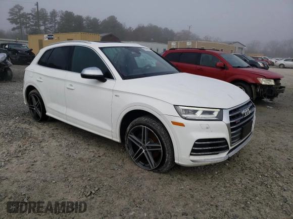 2018 Audi SQ5 Premium Plus with VIN WA1A4AFY0J2231296, listed as a Copart auction lot 85218374 with 50,616 mi miles and Salvage Title. Bid and sale history available at DreamBid. Image 4.