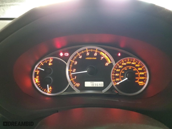 2012 Subaru Impreza Sedan WRX WRX Premium with VIN JF1GV7F6XCG027700, listed as a Copart auction lot 83312504 with 183,690 mi miles and Clean Title. Bid and sale history available at carsss.com. Image 9.